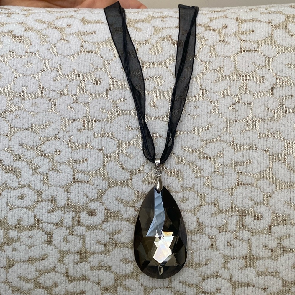 Huge Smoky Crystal Statement Necklace